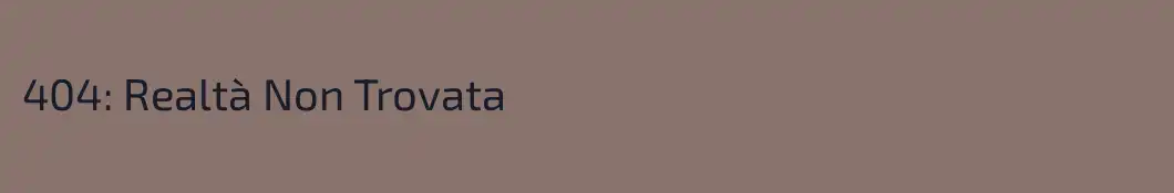 404: Realtà Non Trovata